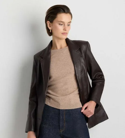Leather Blazer